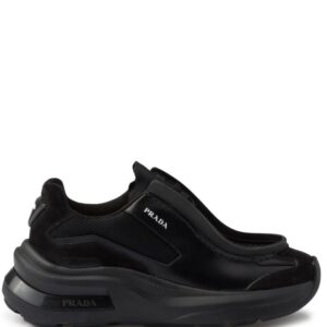 Prada logo print panelled sneakers