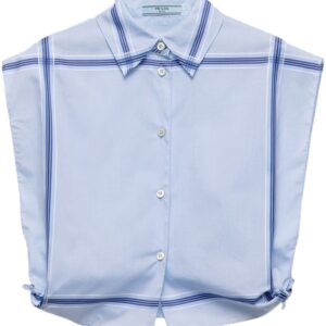 Prada check-print cropped shirt