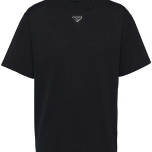 Prada triangle-logo cotton T-shirt