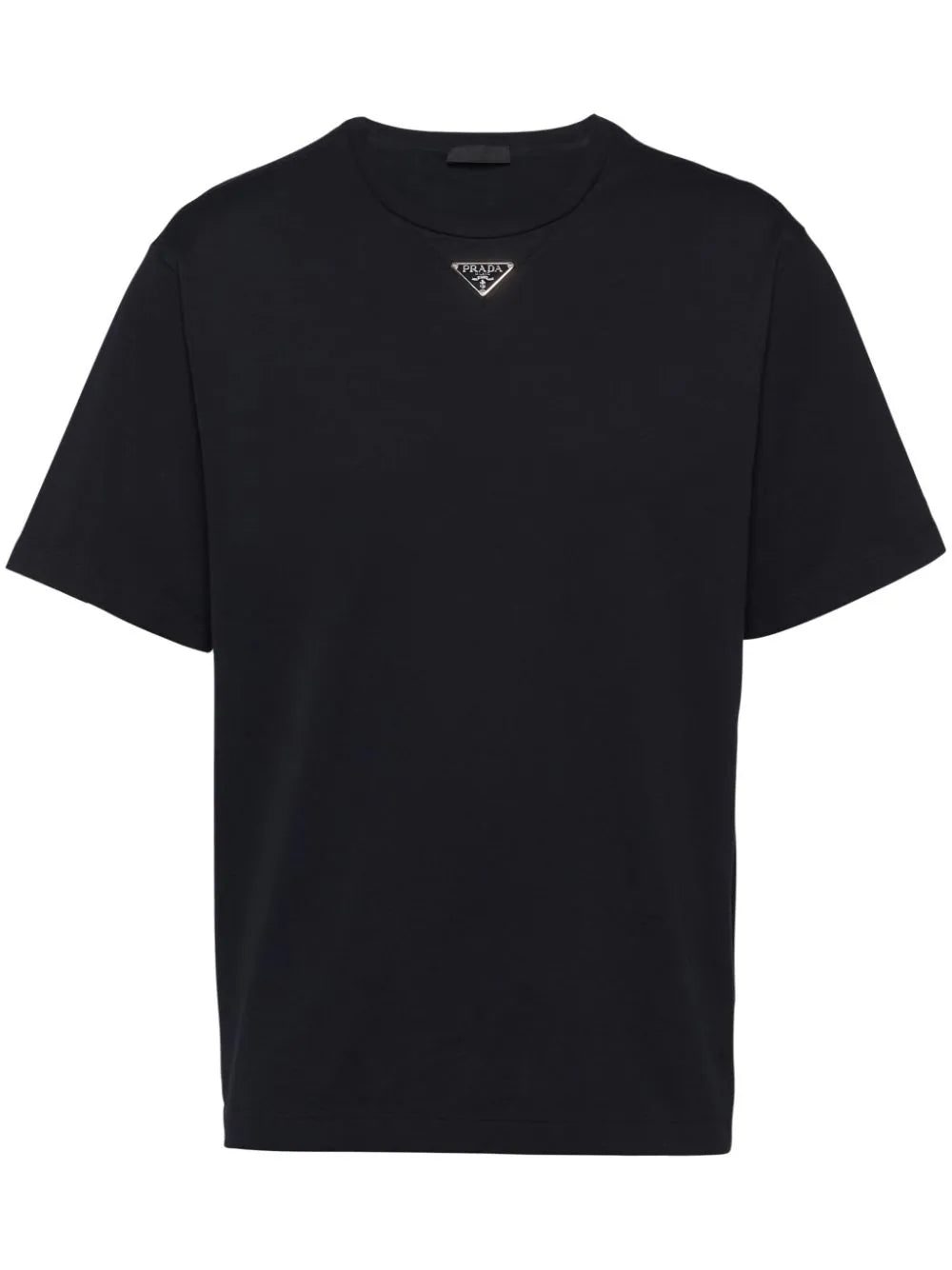 Prada triangle-logo cotton T-shirt