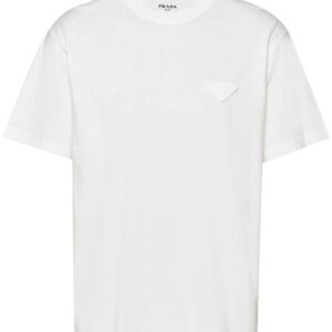 Prada triangle-logo cotton T-shirt
