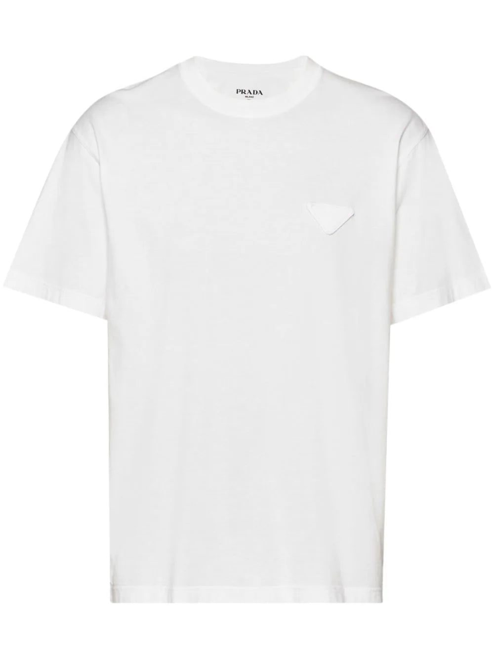Prada triangle-logo cotton T-shirt