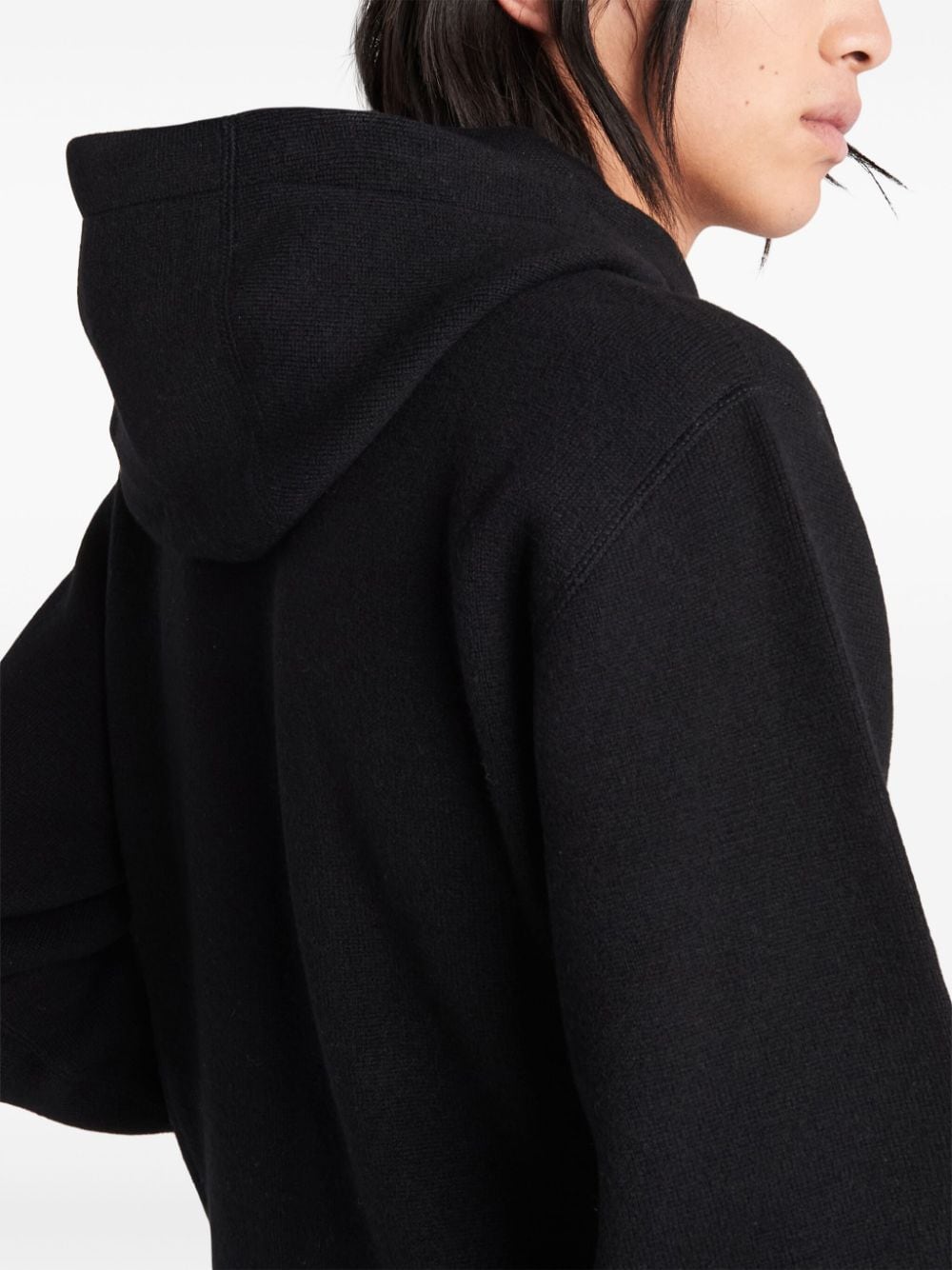 Prada cashmere knitted zip-up hoodie - Image 5