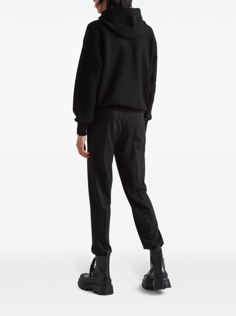 Prada cashmere knitted zip-up hoodie - Image 3