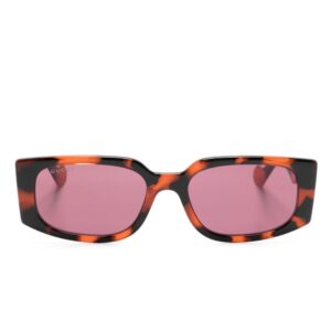 Gucci Eyewear tortoiseshell rectangle-frame sunglasses