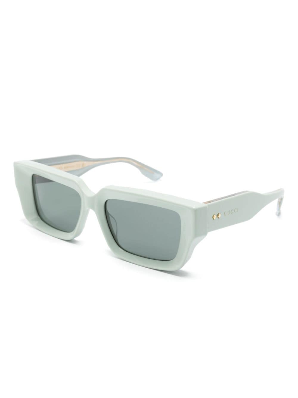 Gucci Eyewear logo-debossed rectangle-frame sunglasses - Image 2