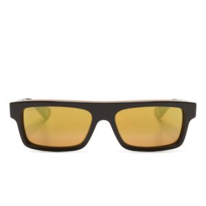 Gucci Eyewear two-tone rectangle-frame sunglasses