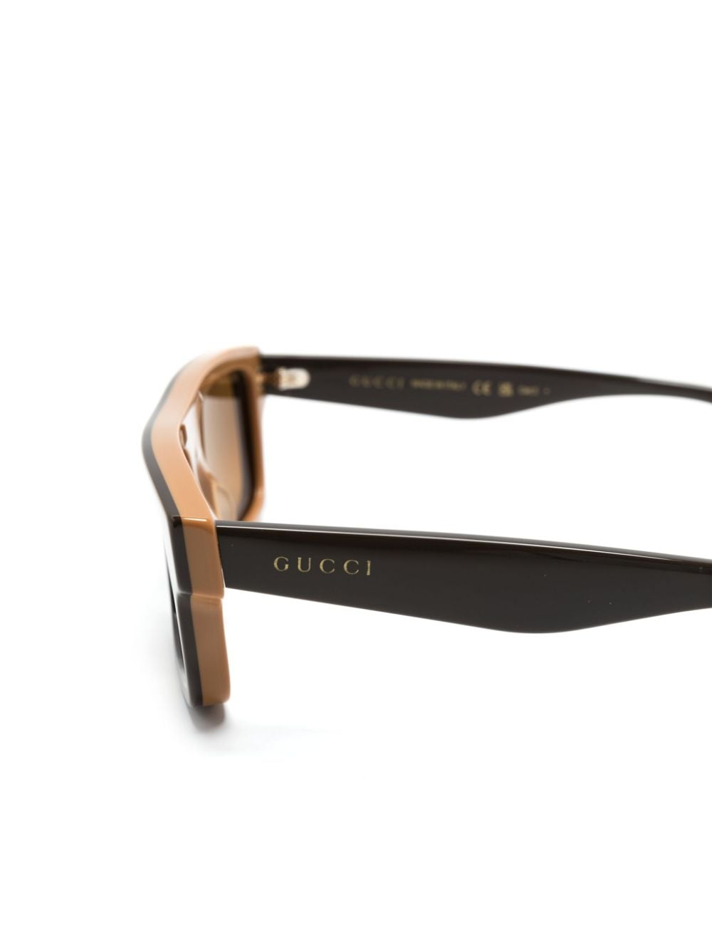 Gucci Eyewear two-tone rectangle-frame sunglasses - Image 3