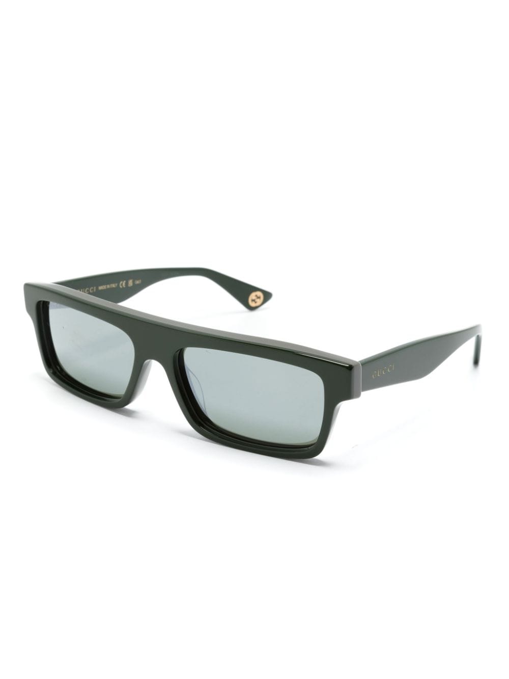 Gucci Eyewear logo-debossed rectangle-frame sunglasses - Image 2
