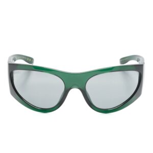 Gucci Eyewear wraparound-frame translucent sunglasses