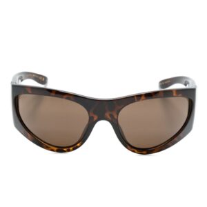 Gucci Eyewear tortoiseshell biker-frame sunglasses
