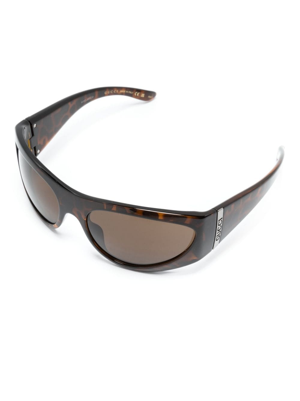 Gucci Eyewear tortoiseshell biker-frame sunglasses - Image 2