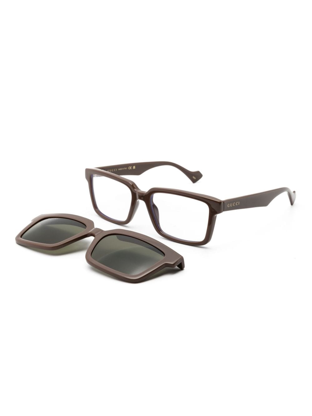 Gucci Eyewear detachable-lenses square-frame sunglasses - Image 2