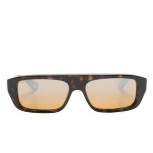 Gucci Eyewear tortoiseshell rectangle-frame sunglasses
