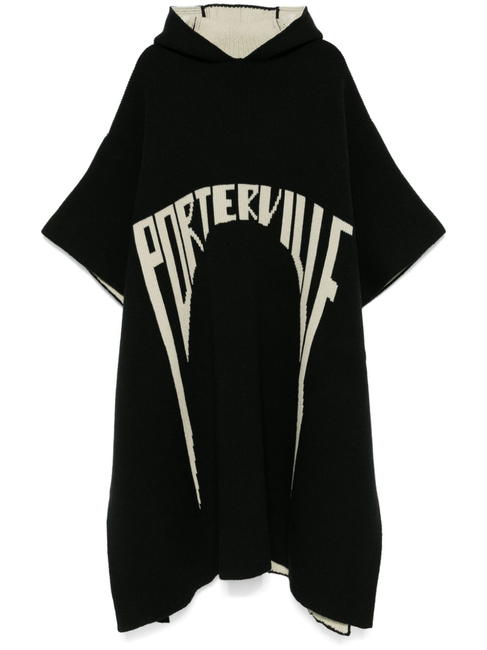 Rick Owens knitted poncho