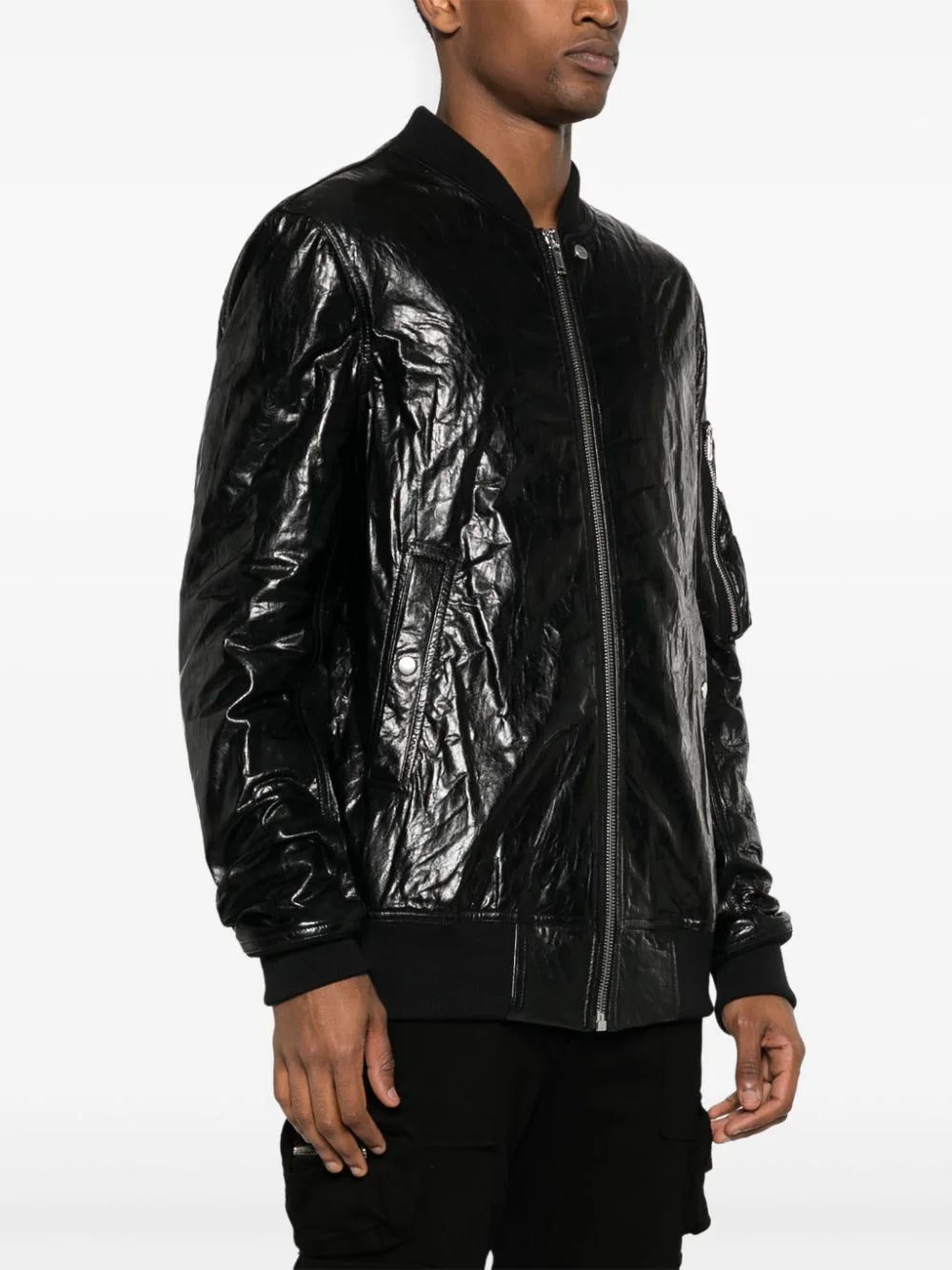 Rick Owens Classic Flight leather bomber jacket - Image 3