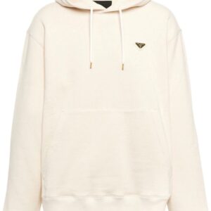 Prada  triangle-logo cotton hoodie
