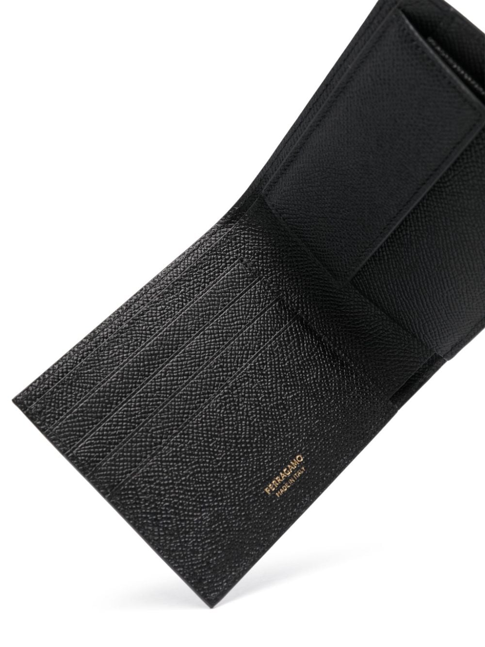 Ferragamo Gancini-plaque grained leather wallet - Image 3
