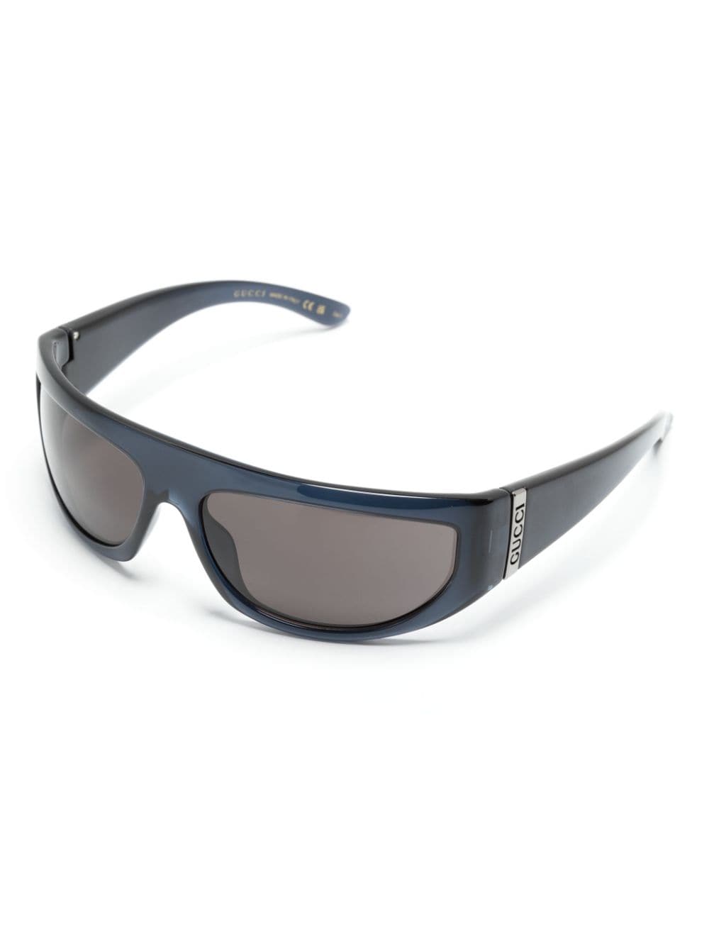 Gucci Eyewear logo-plaque shield-frame sunglasses - Image 2