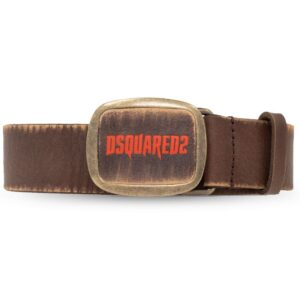 Louis Vuitton logo-plaque leather belt