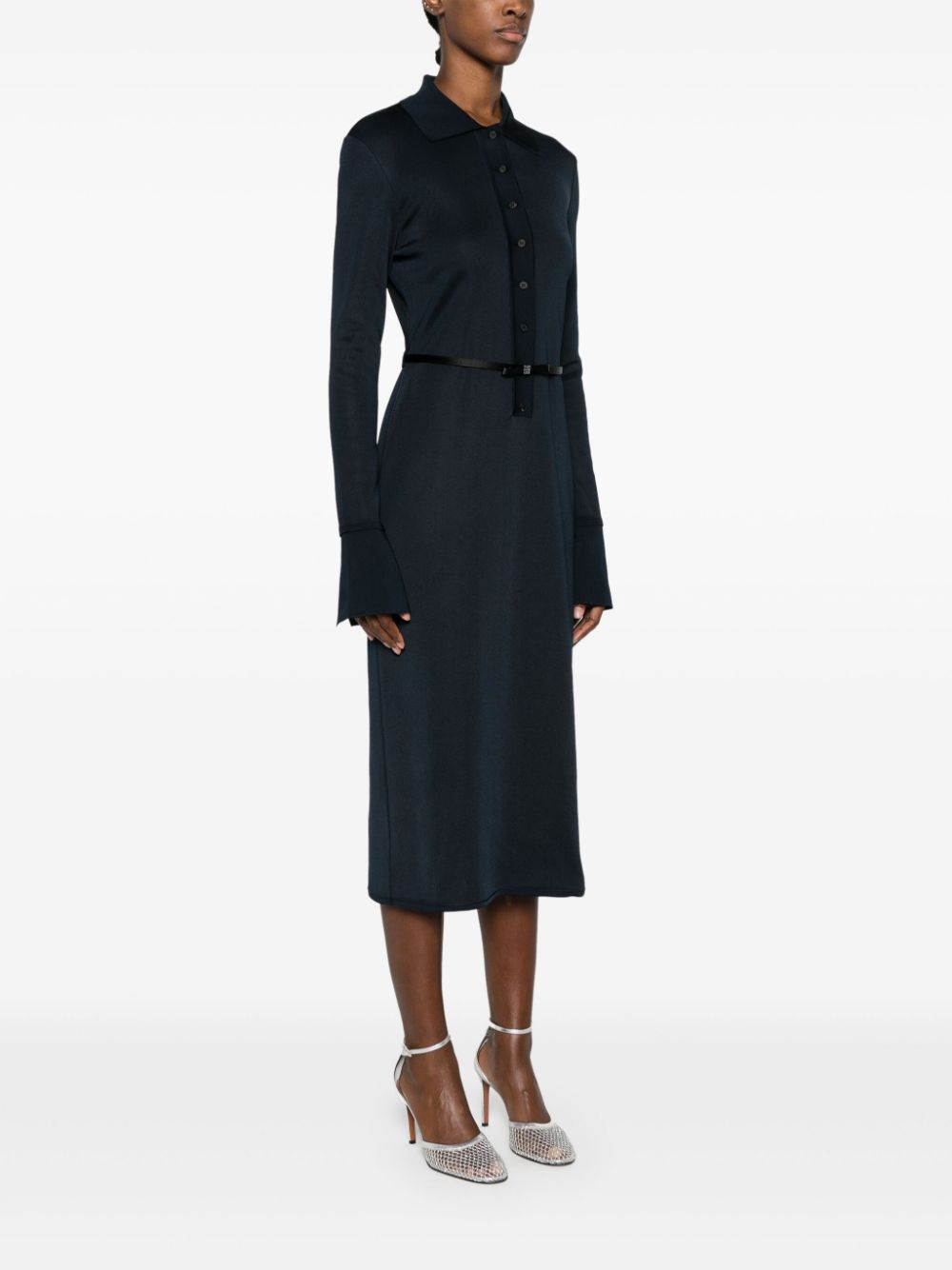 Givenchy belted polo-collar midi dress - Image 3
