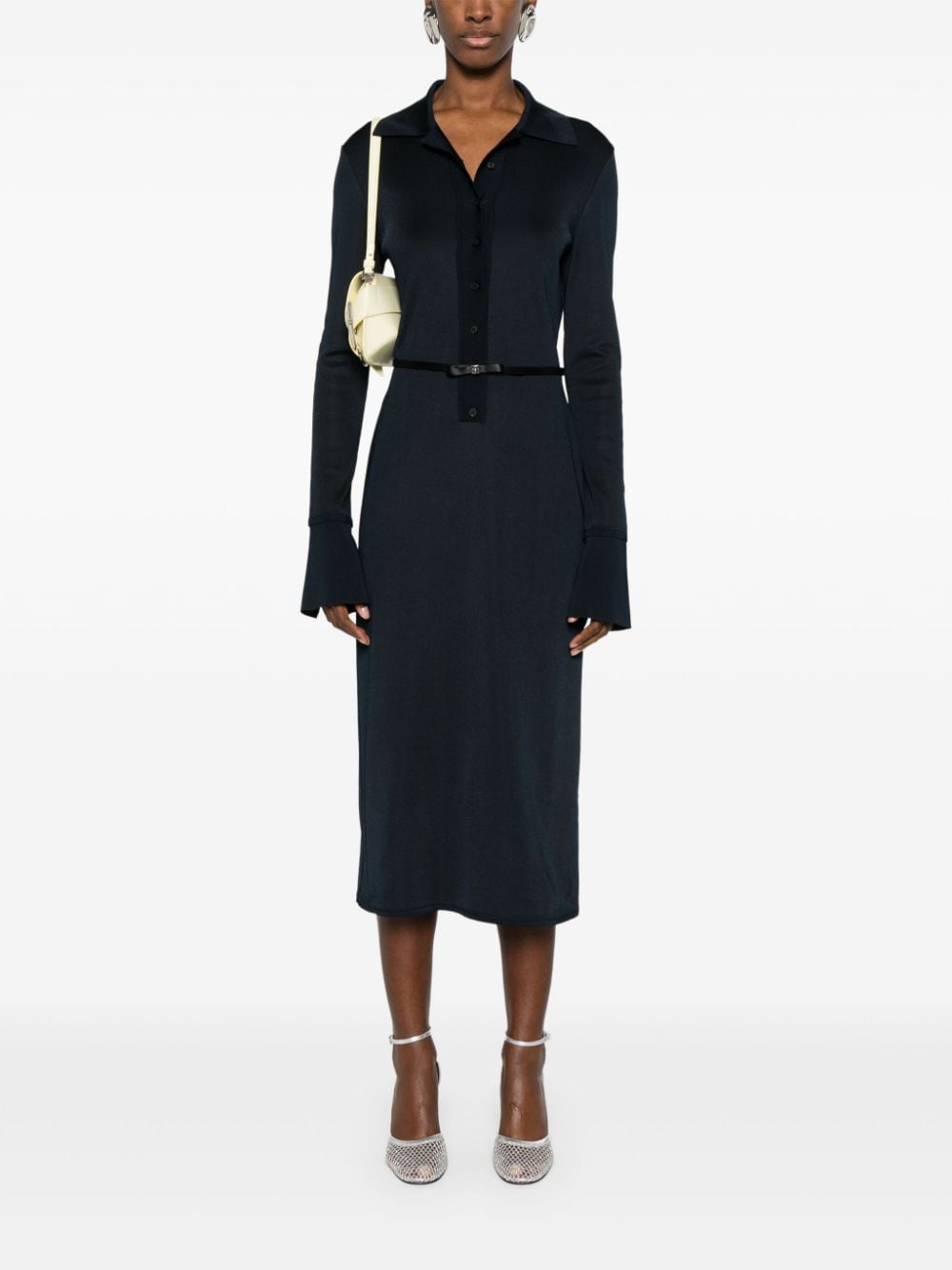 Givenchy belted polo-collar midi dress - Image 2