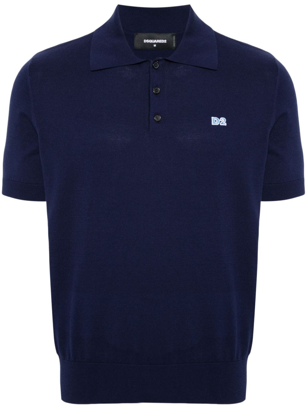 DSQUARED2 logo-embroidered cotton polo shirt