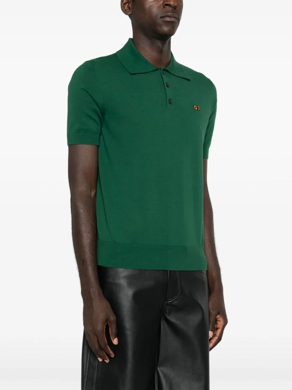 DSQUARED2 logo-embroidered cotton polo shirt - Image 3