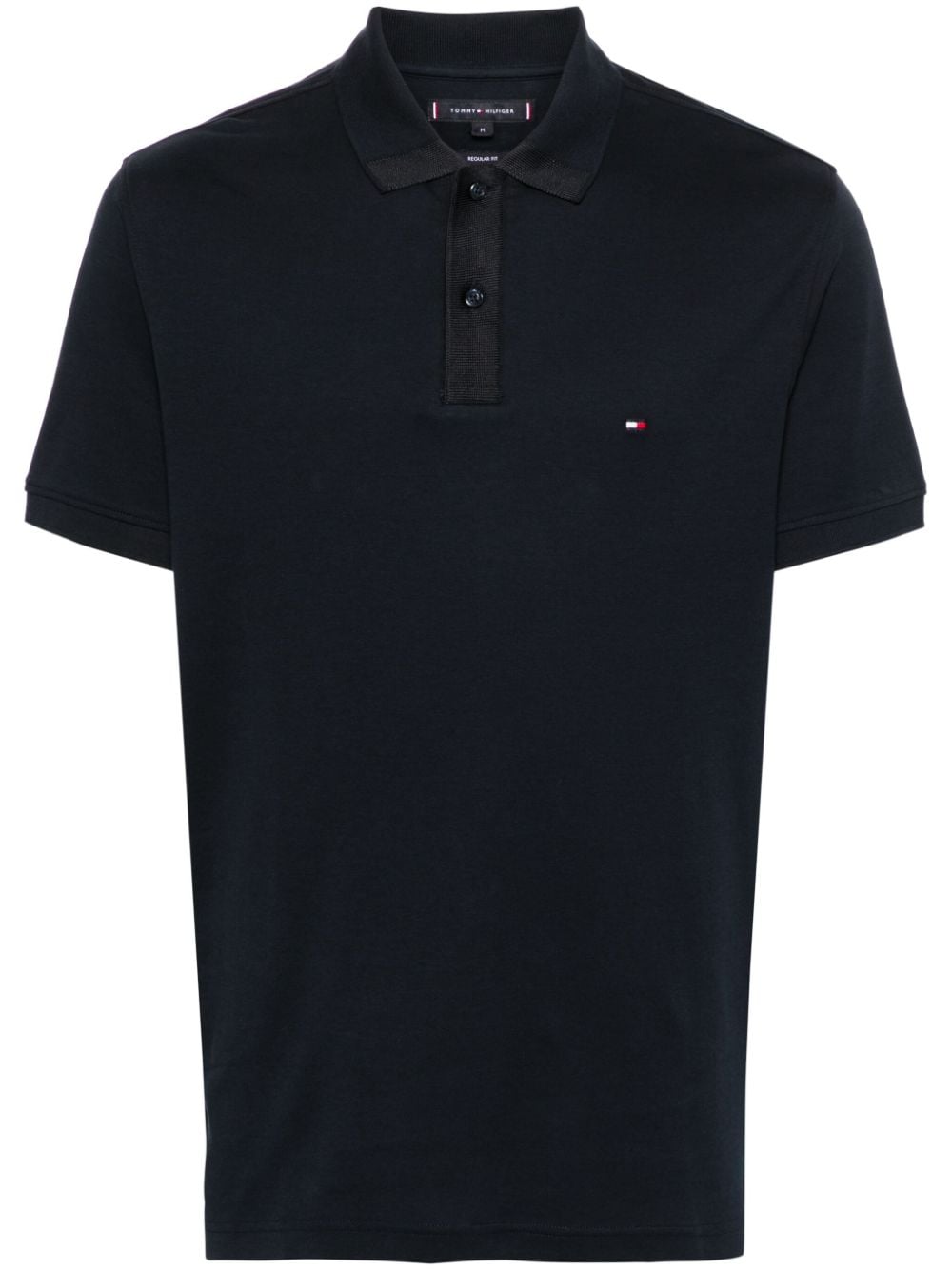Tommy Hilfiger logo-embroidered organic cotton polo shirt