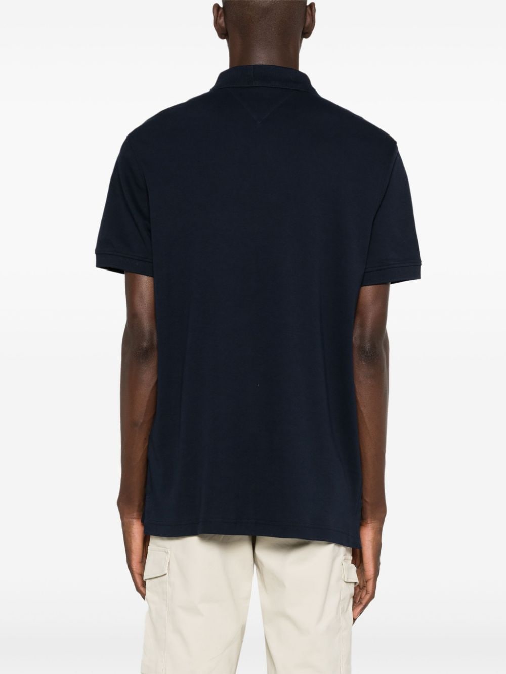 Tommy Hilfiger logo-embroidered organic cotton polo shirt - Image 4