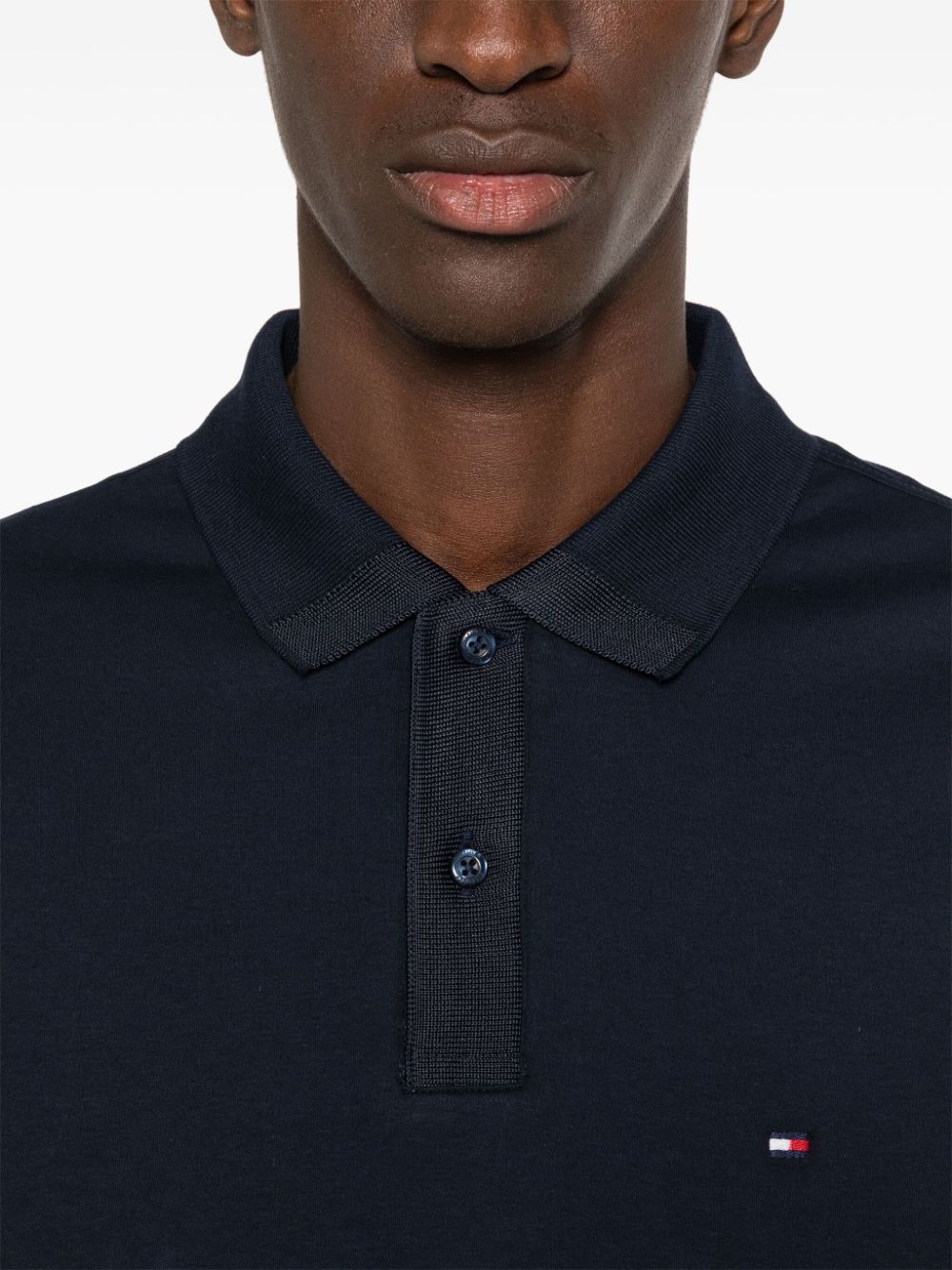 Tommy Hilfiger logo-embroidered organic cotton polo shirt - Image 5