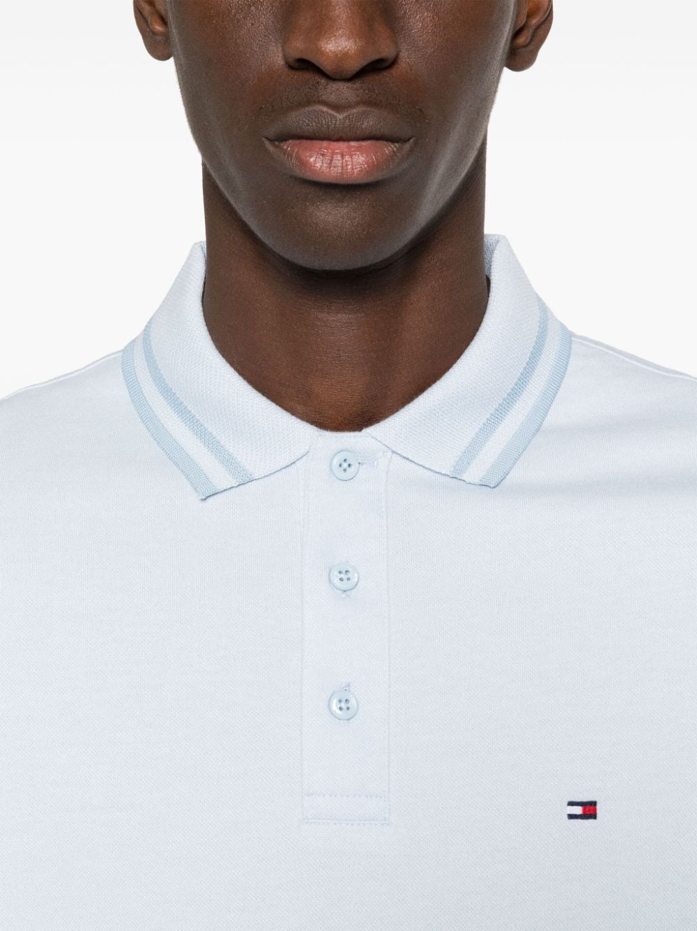 Tommy Hilfiger logo-embroidered organic cotton polo shirt - Image 5