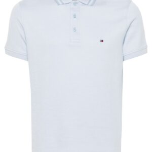 Tommy Hilfiger logo-embroidered organic cotton polo shirt