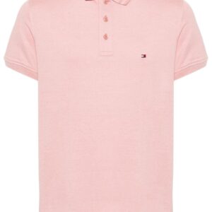 Tommy Hilfiger logo-embroidered organic cotton polo shirt