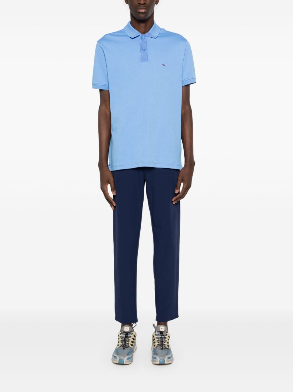 Tommy Hilfiger logo-embroidered organic cotton polo shirt - Image 2