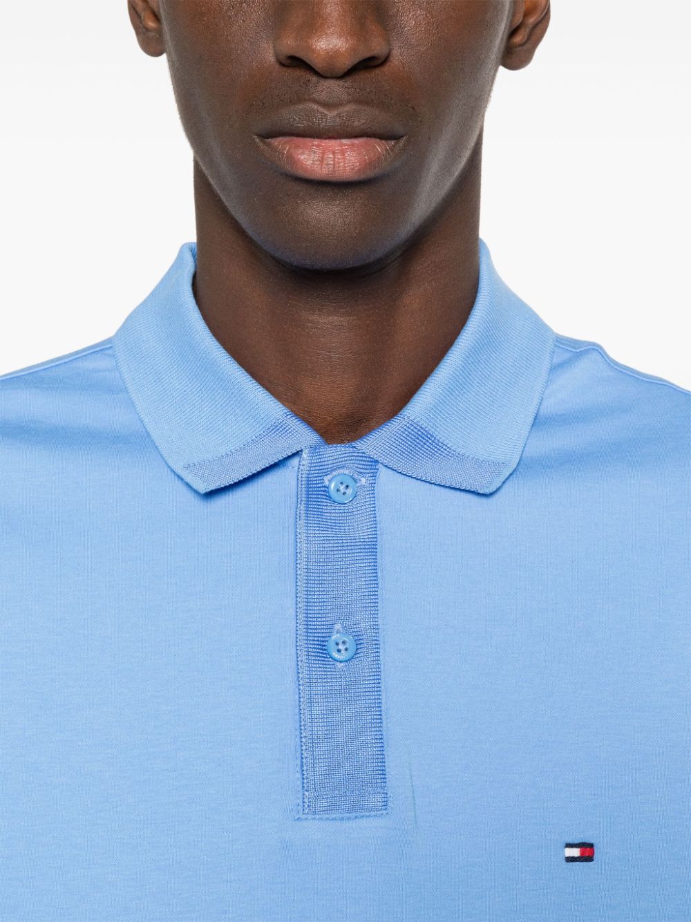 Tommy Hilfiger logo-embroidered organic cotton polo shirt - Image 5