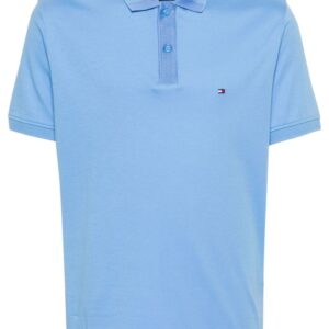Tommy Hilfiger logo-embroidered organic cotton polo shirt