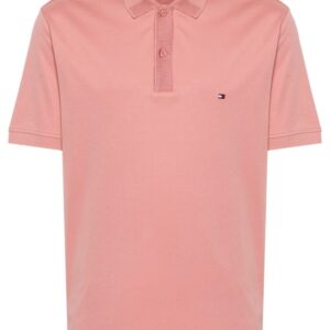 Tommy Hilfiger logo-embroidered organic cotton polo shirt