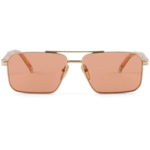Prada Eyewear logo-engraved rectangle-frame sunglasses
