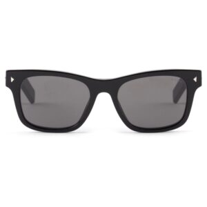 Prada Eyewear striped metal detail rectangle-frame sunglasses