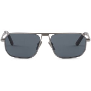Prada Eyewear logo-engraved geometric-frame sunglasses