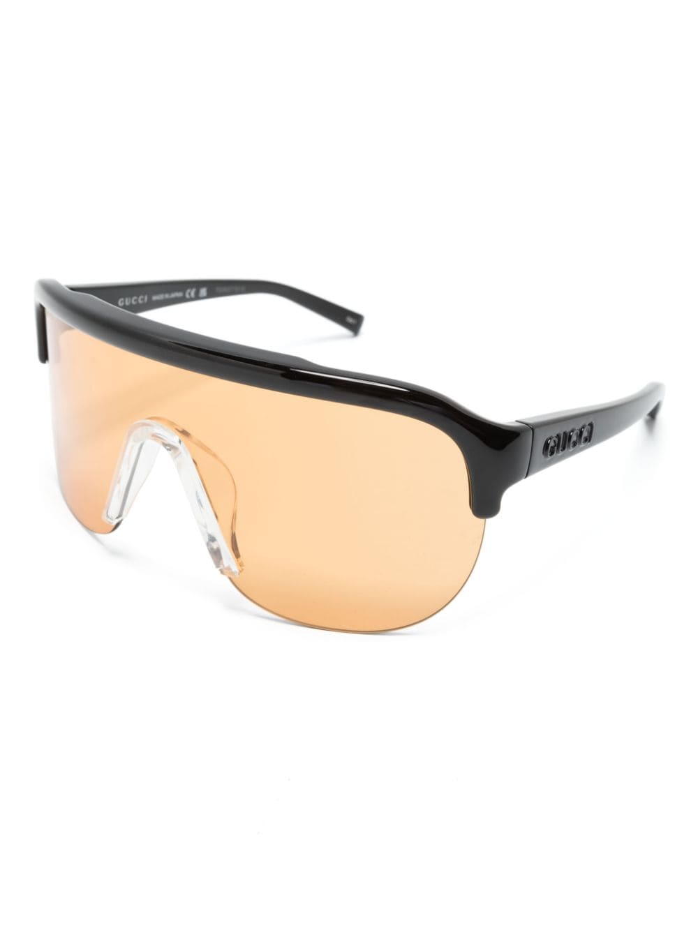 Gucci Eyewear half-rimless shield-frame sunglasses - Image 2