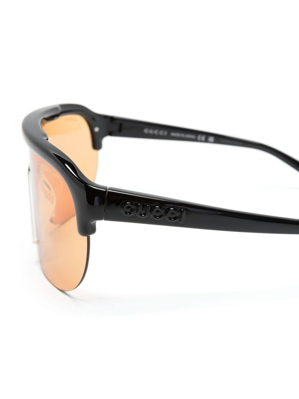 Gucci Eyewear half-rimless shield-frame sunglasses - Image 3