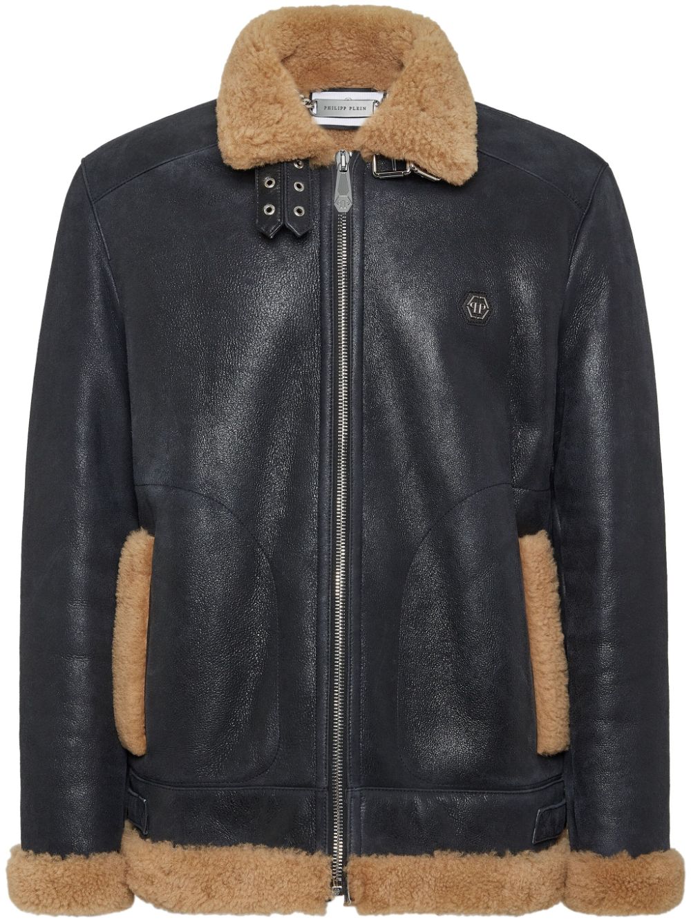 Philipp Plein skull-embroidered jacket