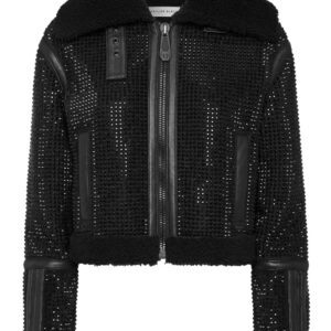 Philipp Plein  crystal shearling jacket