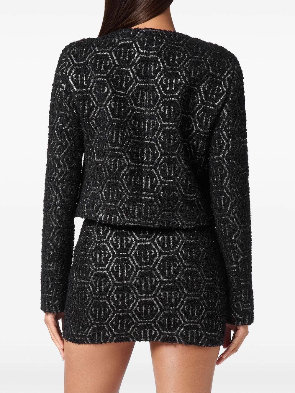 Philipp Plein monogram tweed jacket - Image 4