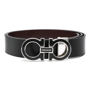 Ferragamo  logo-buckle leather belt