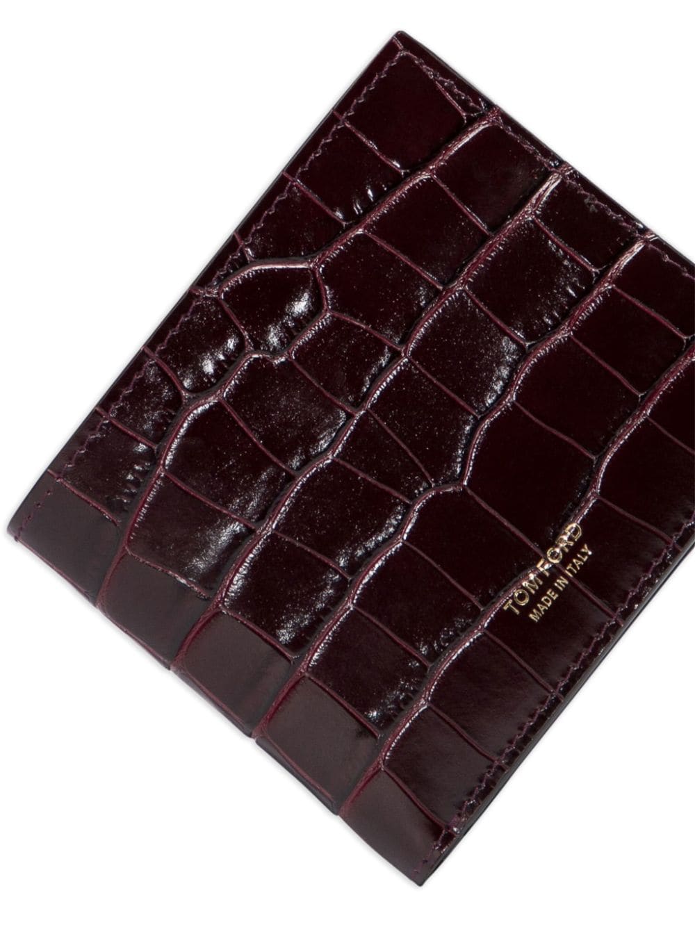 TOM FORD T Line crocodile-effect cardholder - Image 5