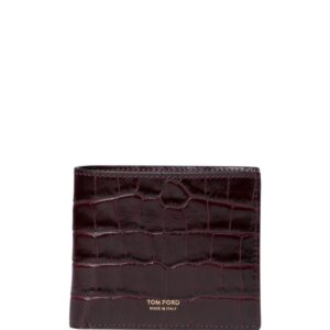 TOM FORD T Line crocodile-effect cardholder