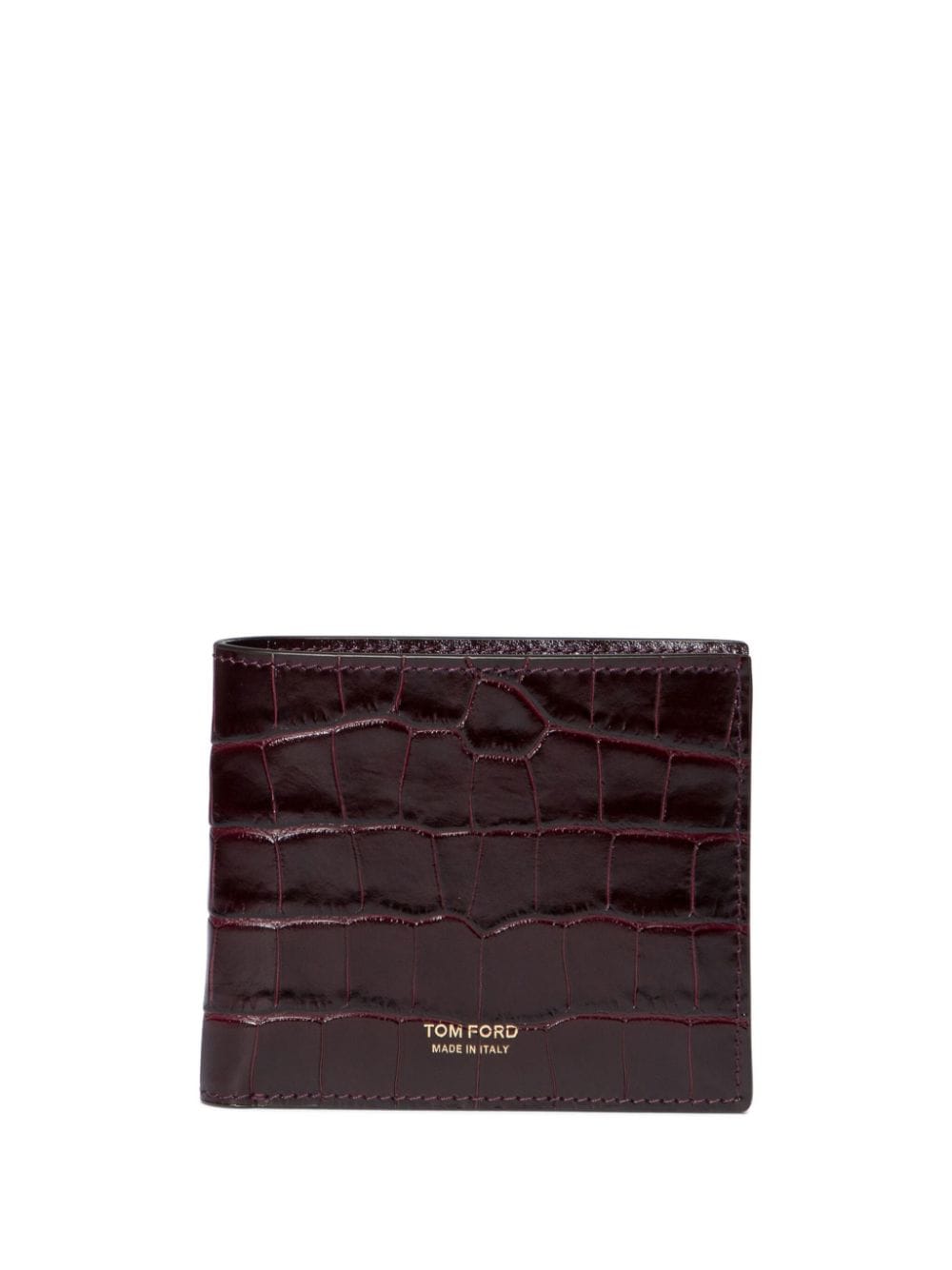 TOM FORD T Line crocodile-effect cardholder